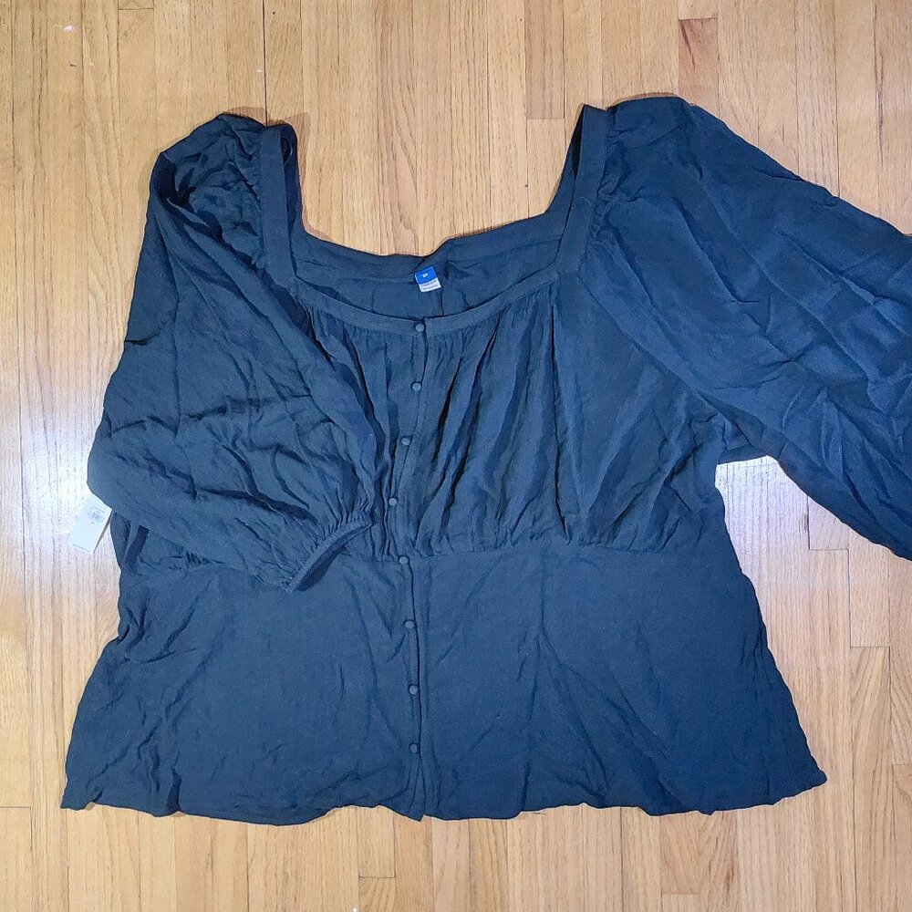 Boho Forest Green Peplum Style Top